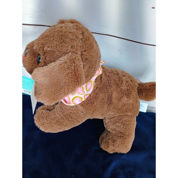 Hug Me Walgreens Dog With Bandana Brown Puppy Stuffed Plush Toy 11 Inch Soft - Picture 8 of 11